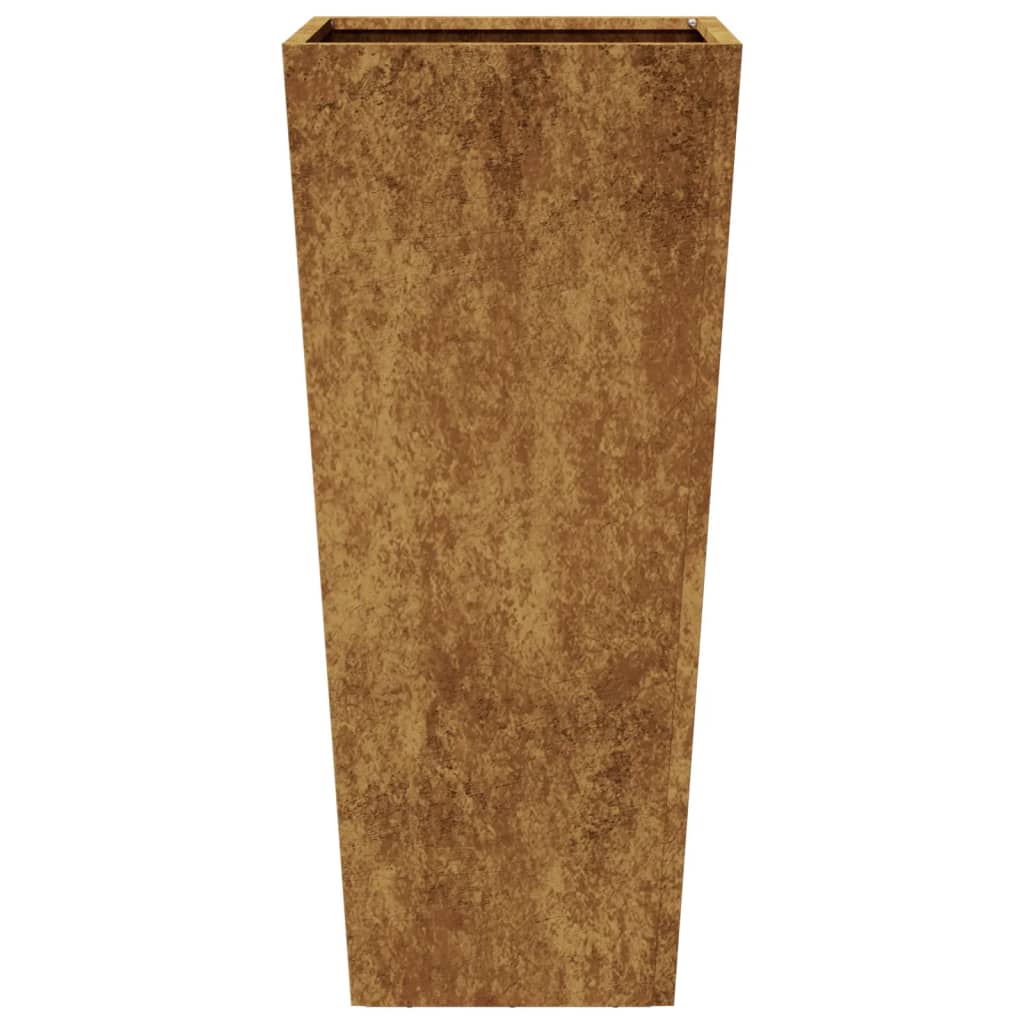 Fioriere da Giardino 2 pz 35x35x75 cm in Acciaio Corten - homemem39