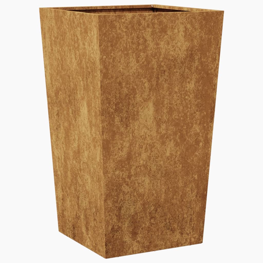 Fioriera da Giardino 45x45x75 cm in Acciaio Corten - homemem39