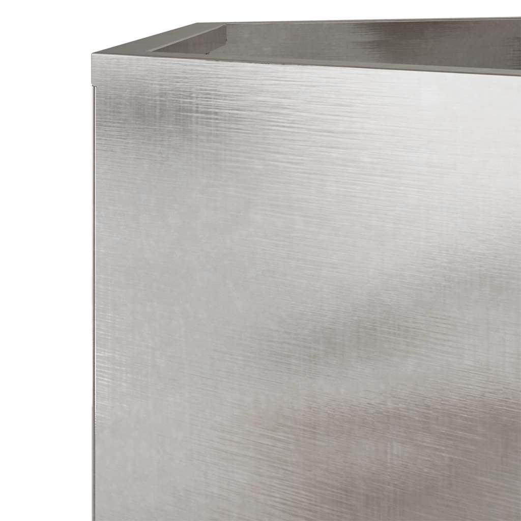 Fioriera da Giardino Esagono 69x60x45 cm in Acciaio Inox - homemem39