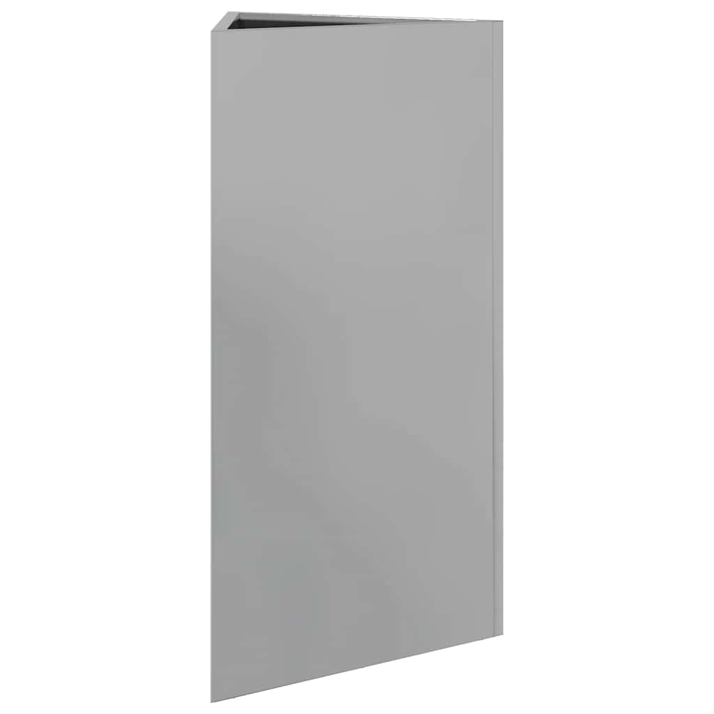 Fioriere 2 pz Triangolari 40x40x75 cm in Acciaio Zincato - homemem39