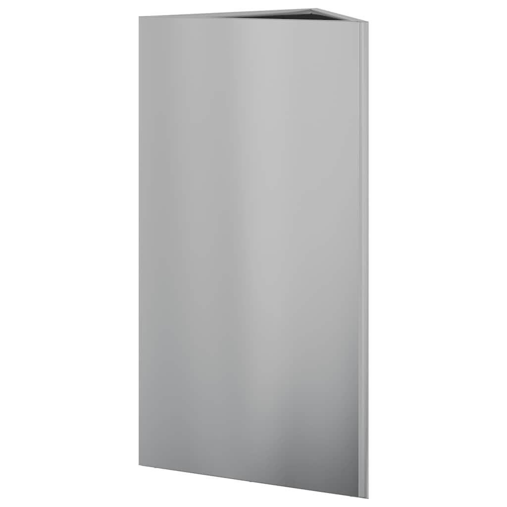 Fioriere 2 pz Triangolari 40x40x75 cm in Acciaio Zincato - homemem39