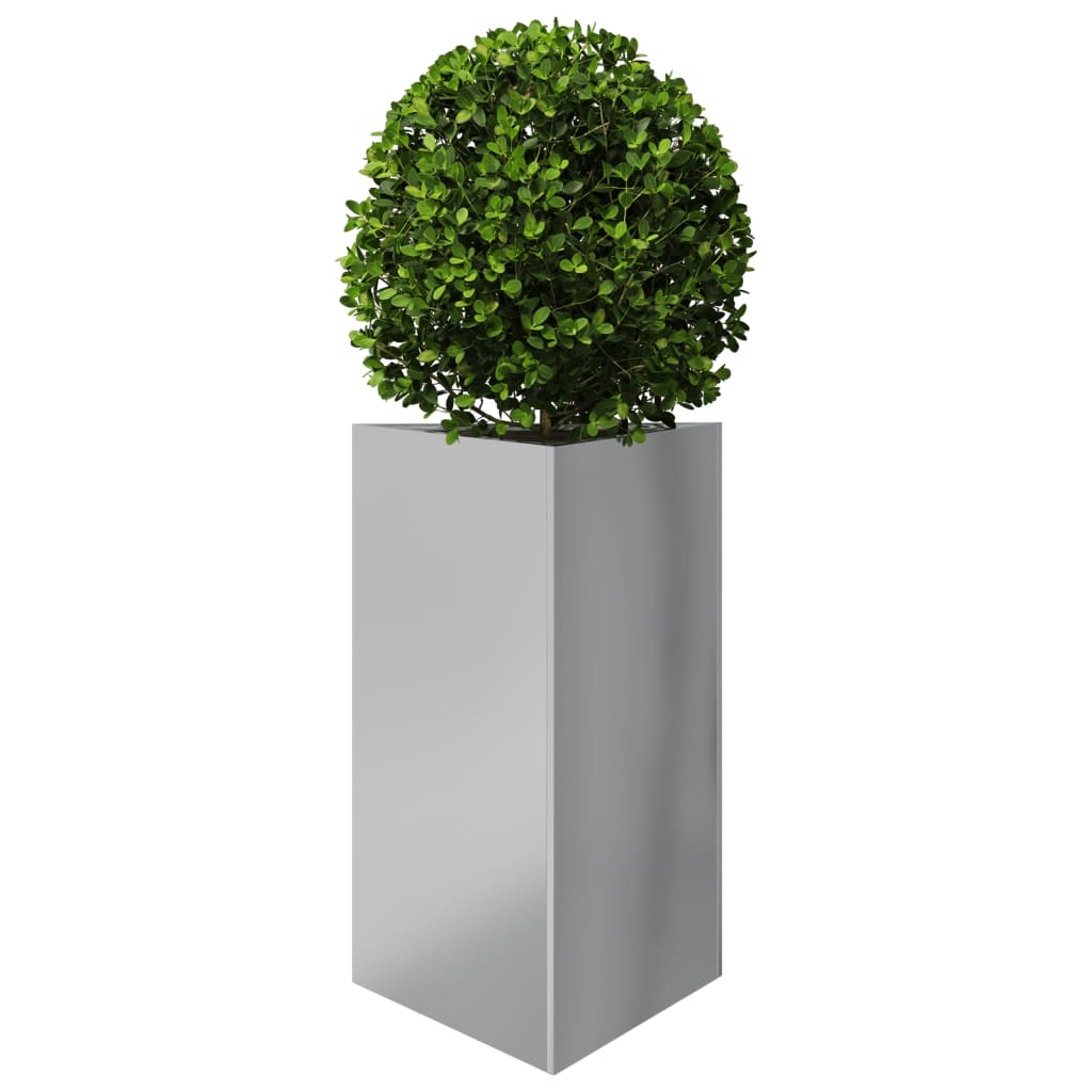 Fioriera da Giardino Triangolare 50x43x75 cm Acciaio Zincato - homemem39