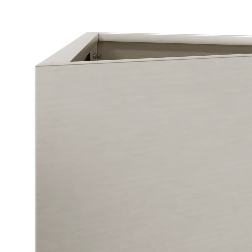 Fioriere da Giardino 2 pz Triangolari 50x43x75cm Acciaio Corten
