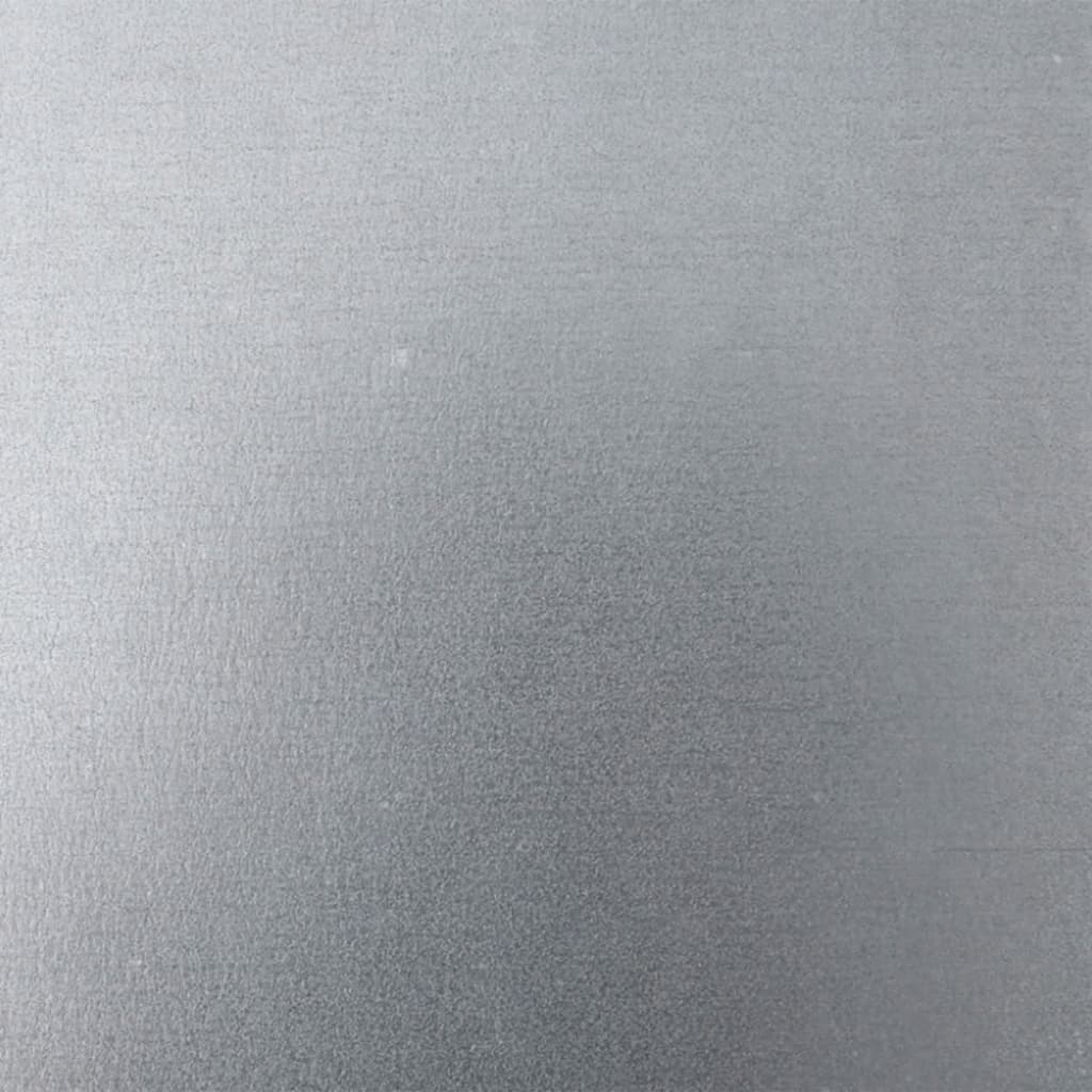 Fioriere da Giardino 2 pz 30x30x30 Grigie in Acciaio Zincato