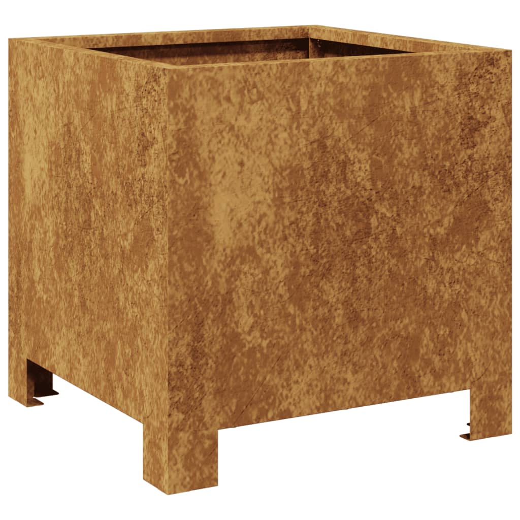Fioriere da Giardino 2 pz 30x30x30 cm in Acciaio Corten