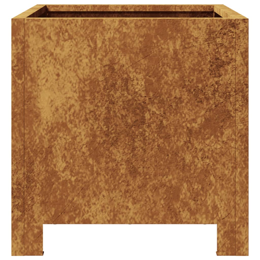 Fioriere da Giardino 2 pz 30x30x30 cm in Acciaio Corten