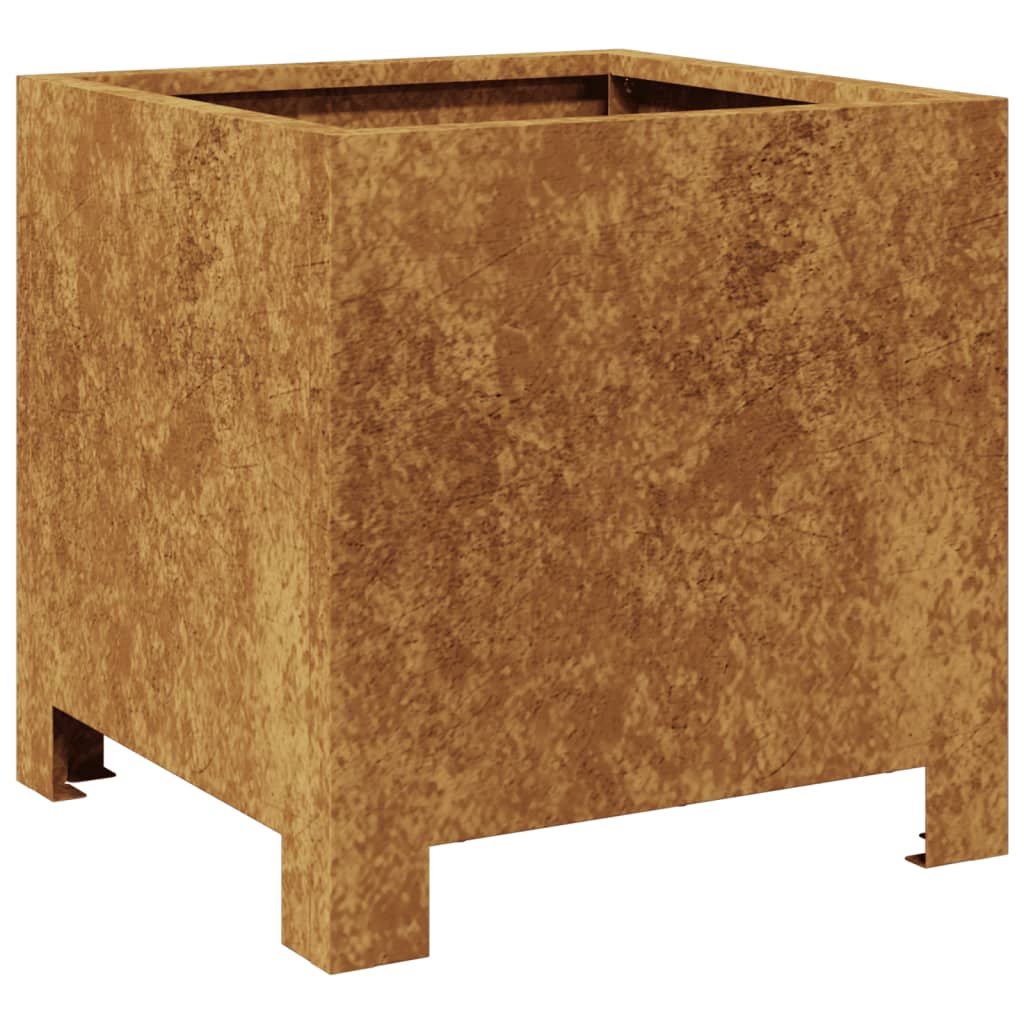 Fioriere da Giardino 2 pz 30x30x30 cm in Acciaio Corten