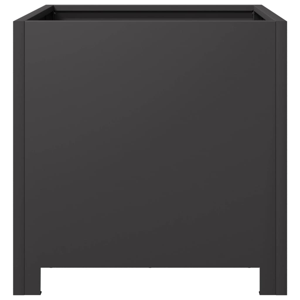 Fioriere da Giardino 2 pz Nere 40x40x40 cm in Acciaio - homemem39