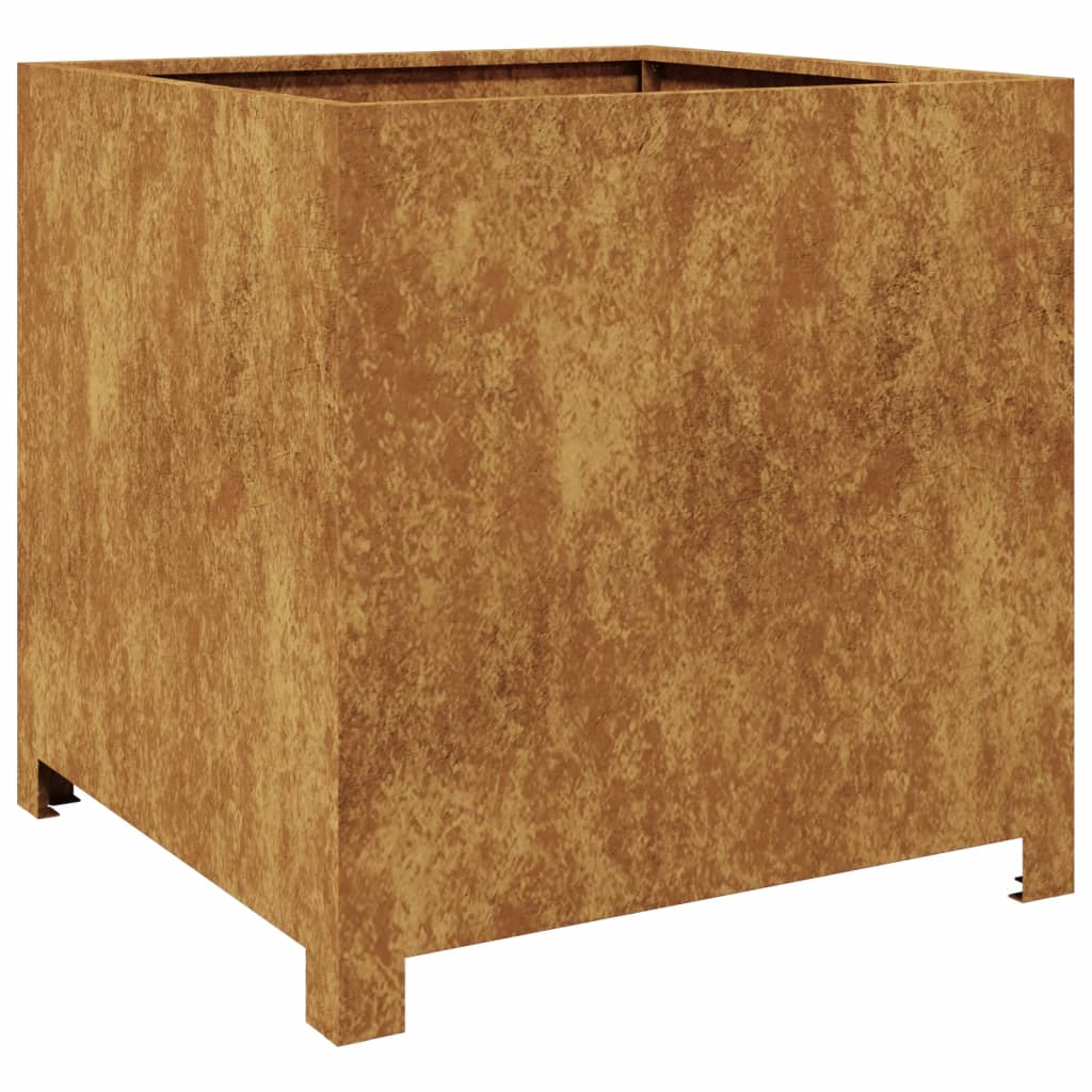 Fioriera da Giardino 50x50x50 cm in Acciaio Corten