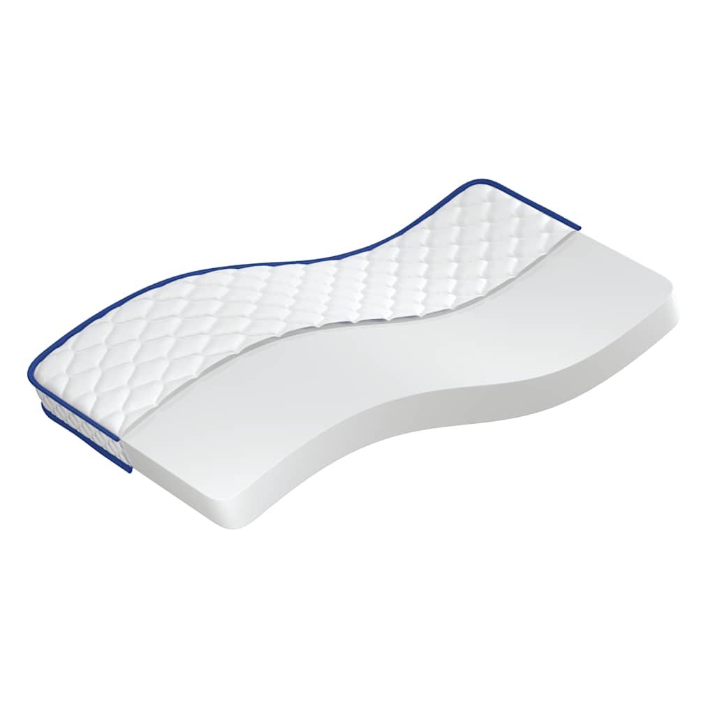 Materasso Viscoelastico Bianco 90x190x17 cm Morbido - homemem39
