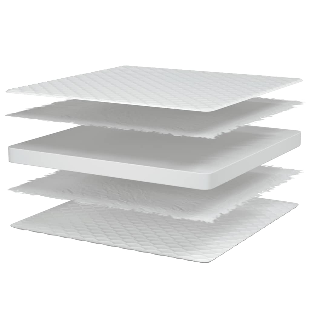 Materasso Viscoelastico Bianco 100x200x17 cm Morbido - homemem39