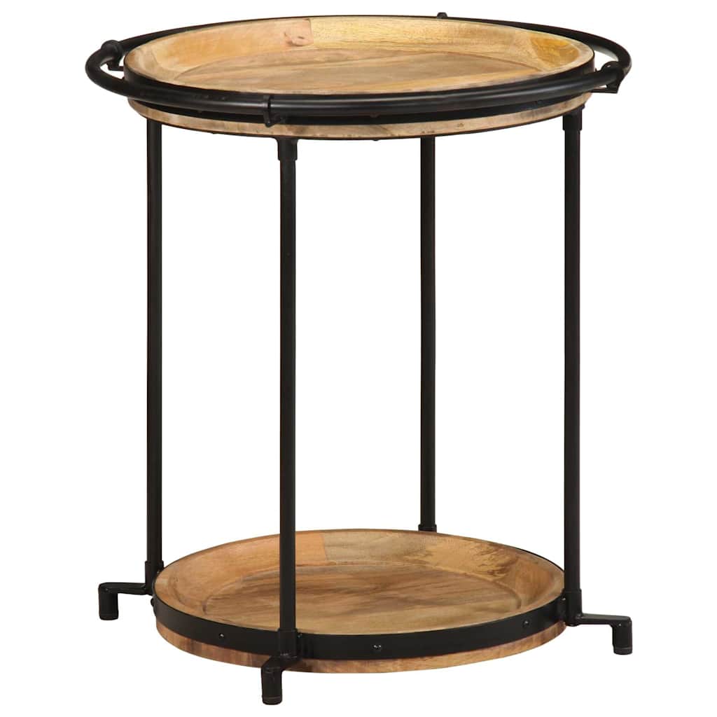Tavolino da Salotto Ø55x60 cm in Legno Massello di Mango | homemem39