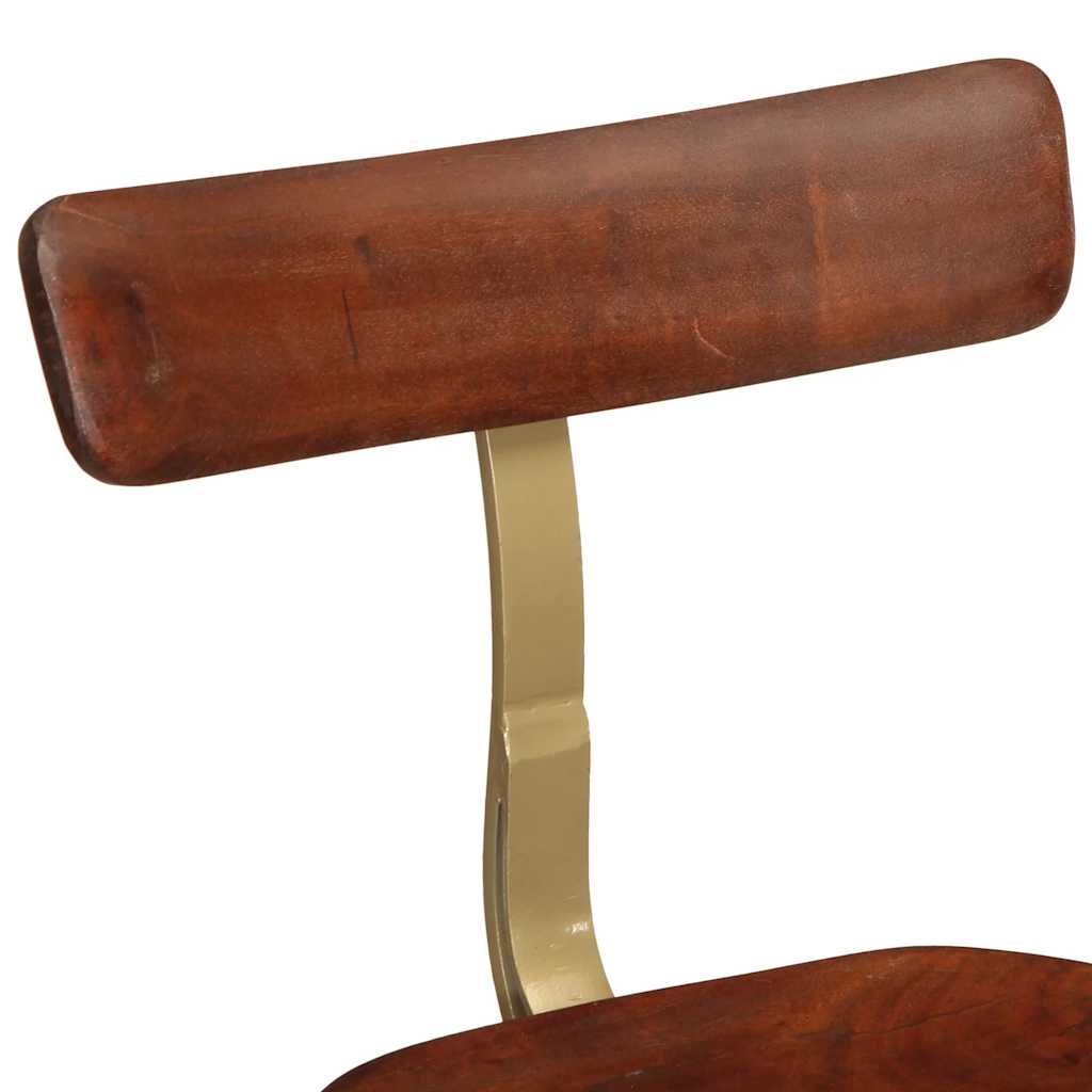 Sgabelli da Bar 2 pz 49x43x88 cm in Legno Massello di Mango - homemem39