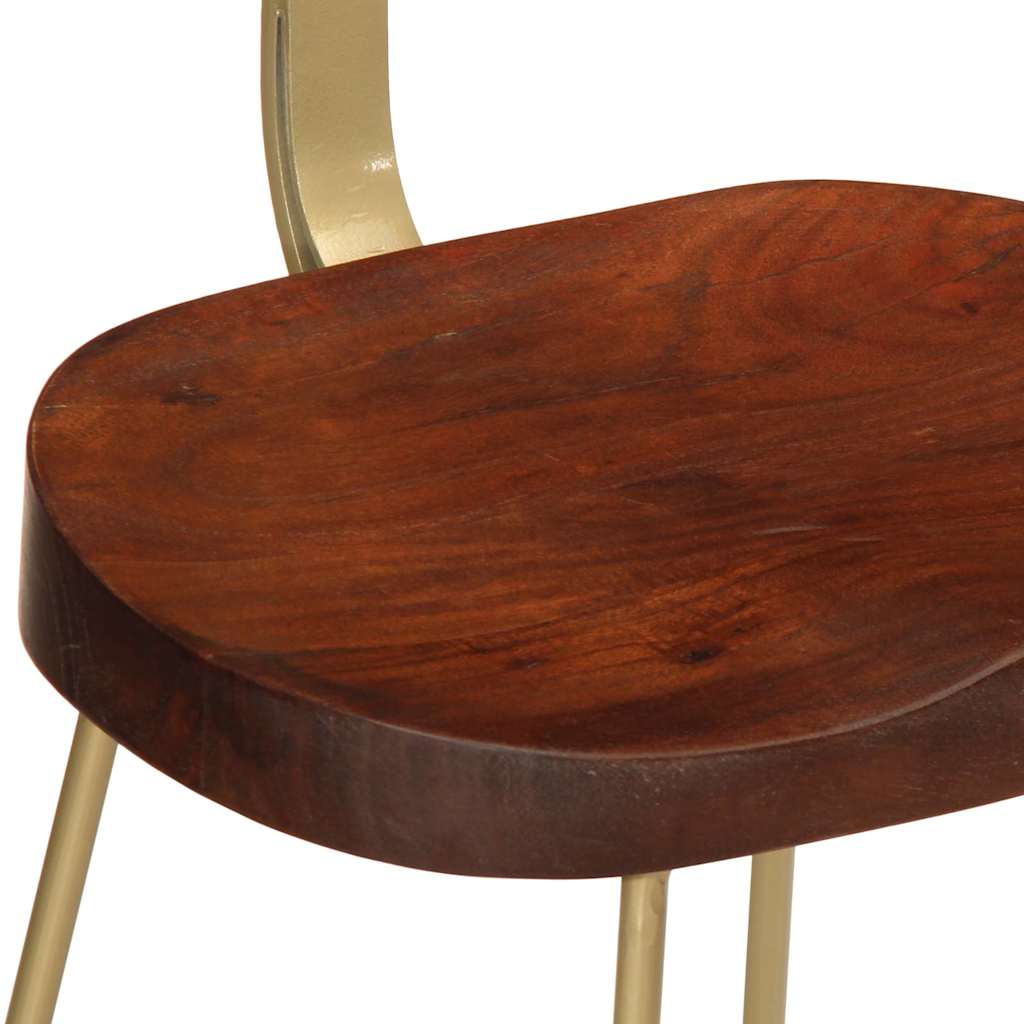 Sgabelli da Bar 2 pz 49x43x88 cm in Legno Massello di Mango - homemem39