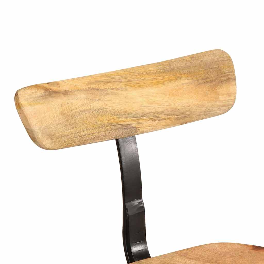 Sgabelli da Bar 2 pz 49x43x103 cm in Legno Massello di Mango - homemem39