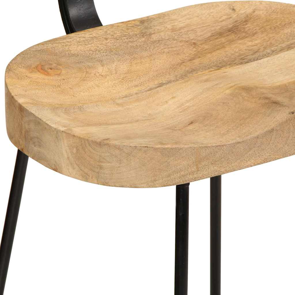 Sgabelli da Bar 2 pz 49x43x88 cm in Legno Massello di Mango - homemem39
