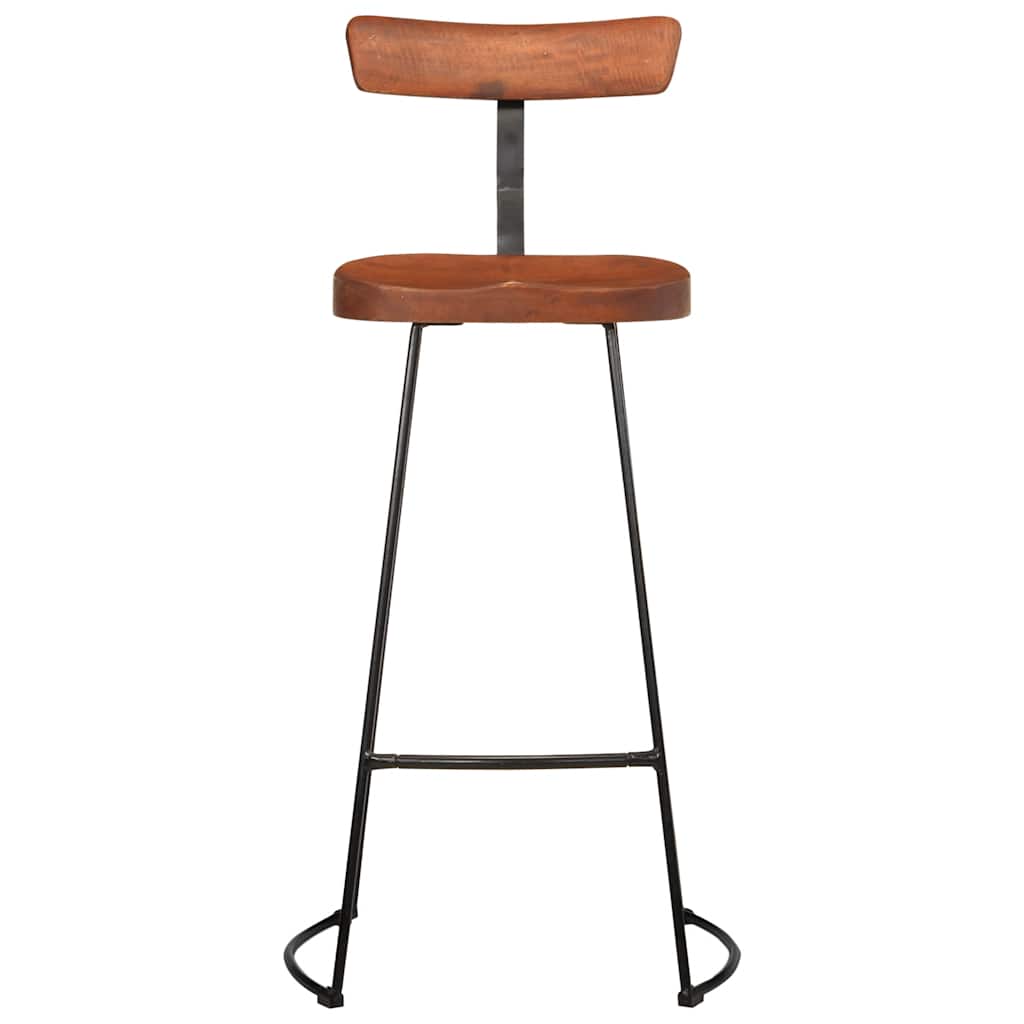 Sgabelli da Bar 2 pz 49x43x103 cm in Legno Massello di Mango - homemem39
