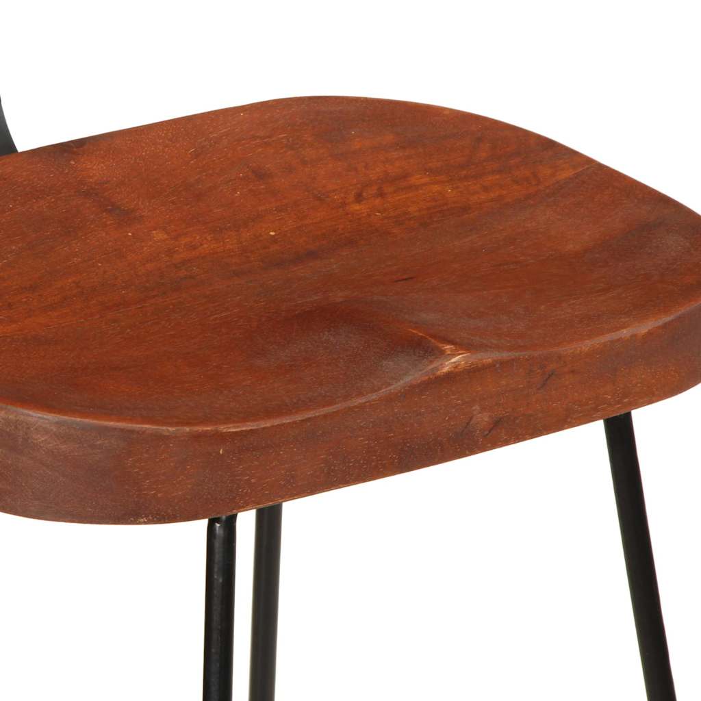 Sgabelli da Bar 2 pz 49x43x103 cm in Legno Massello di Mango - homemem39