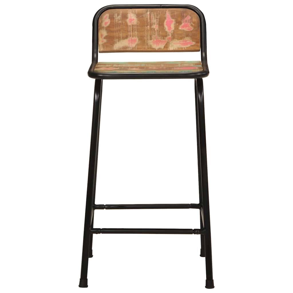 Sgabelli da Bar 4 pz 46x35,5x80 cm Legno Massello di Recupero - homemem39