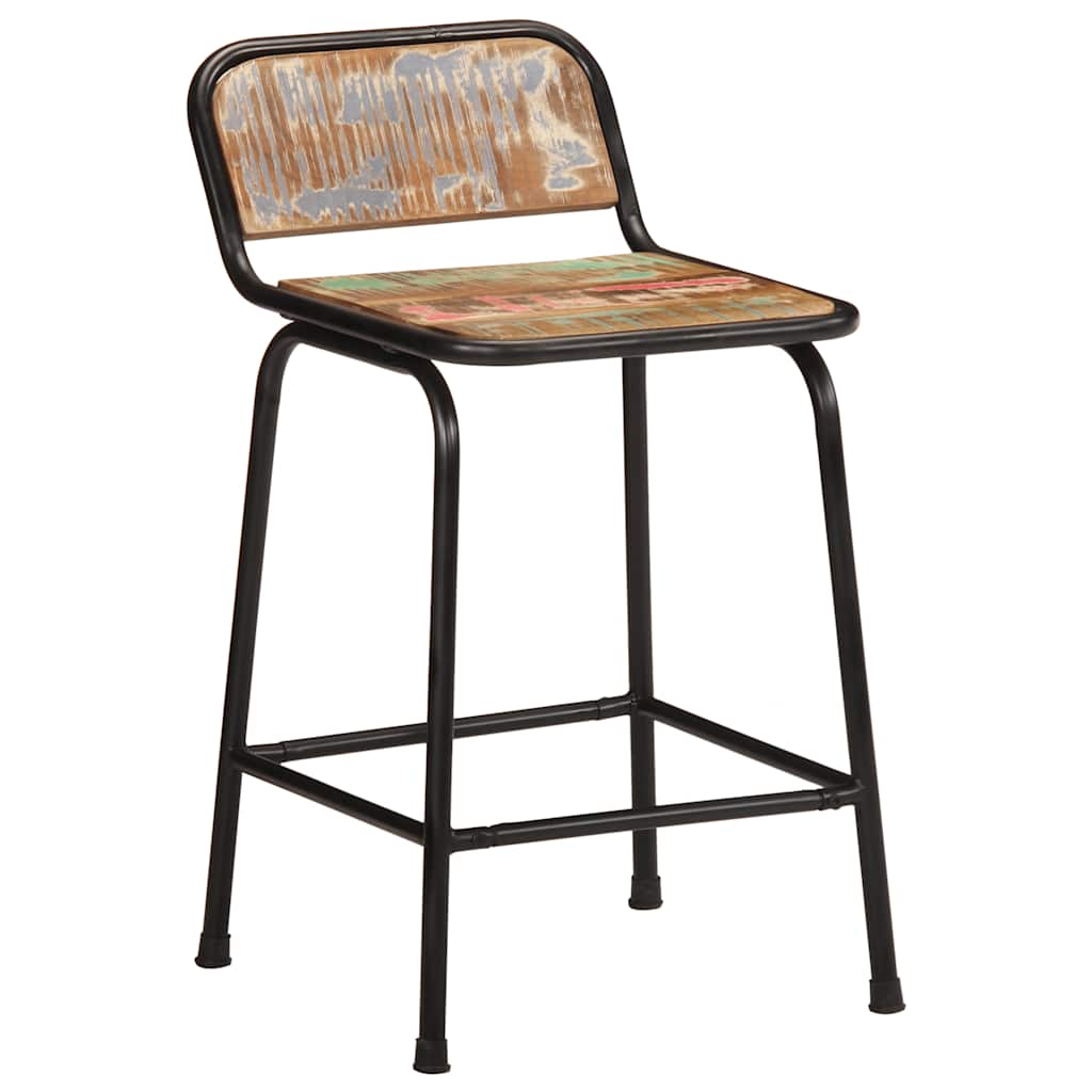 Sgabelli da Bar 4 pz 46x35,5x70 cm Legno Massello di Recupero | homemem39