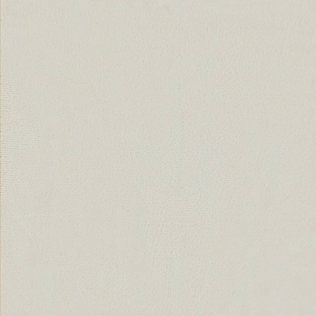 Poltrona Relax con Poggiapiedi Crema in Velluto - homemem39