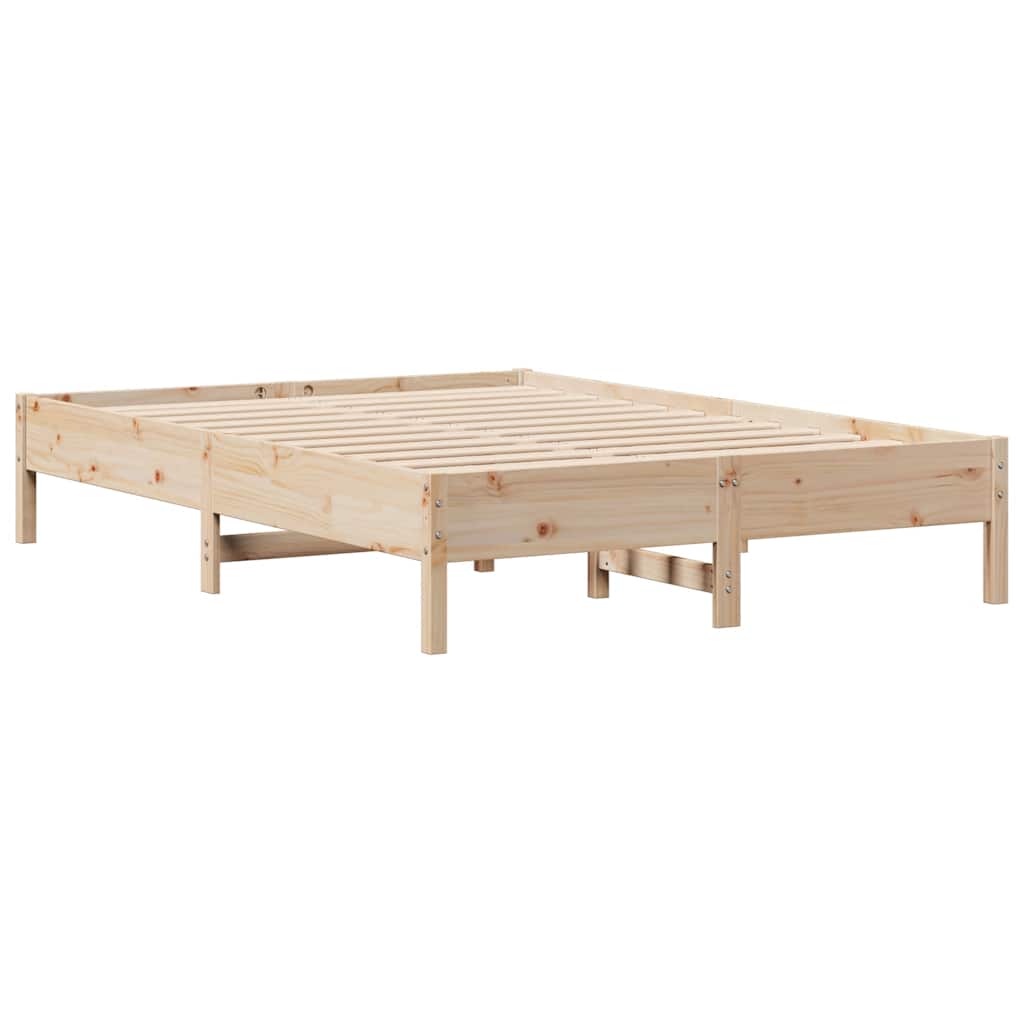 Letto senza Materasso 160x200 cm in Legno Massello di Pino