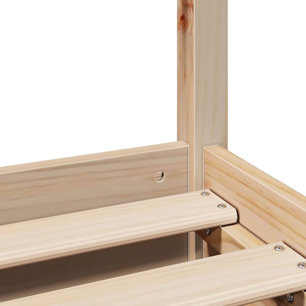 Letto senza Materasso 120x200 cm in Legno Massello di Pino