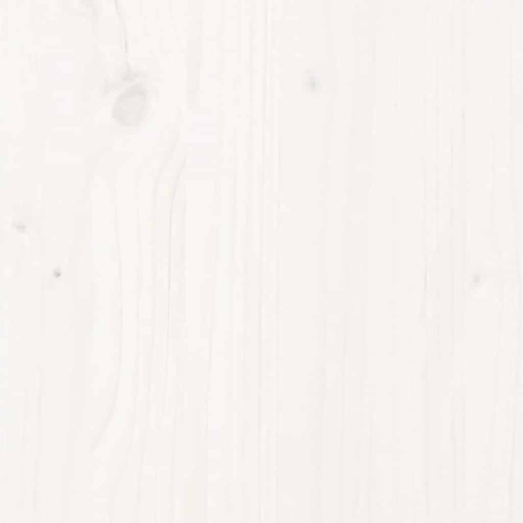 Giroletto senza Materasso Bianco 100x200 cm Legno Massello Pino