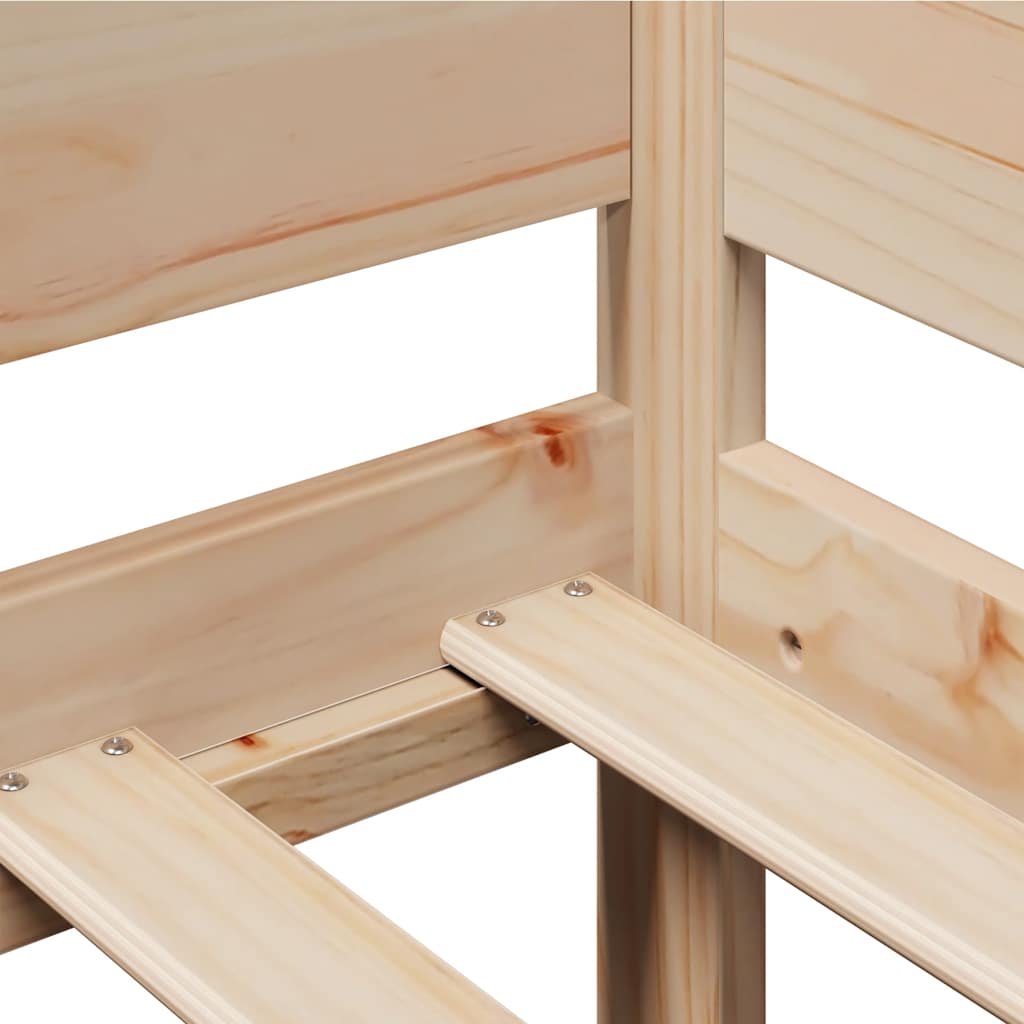 Dormeuse con Cassetti 90x200 cm Legno Massello Pino
