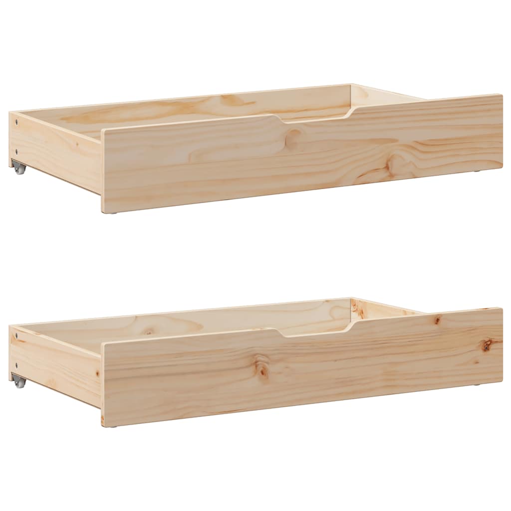 Dormeuse con Cassetti 80x200 cm in Legno Massello di Pino