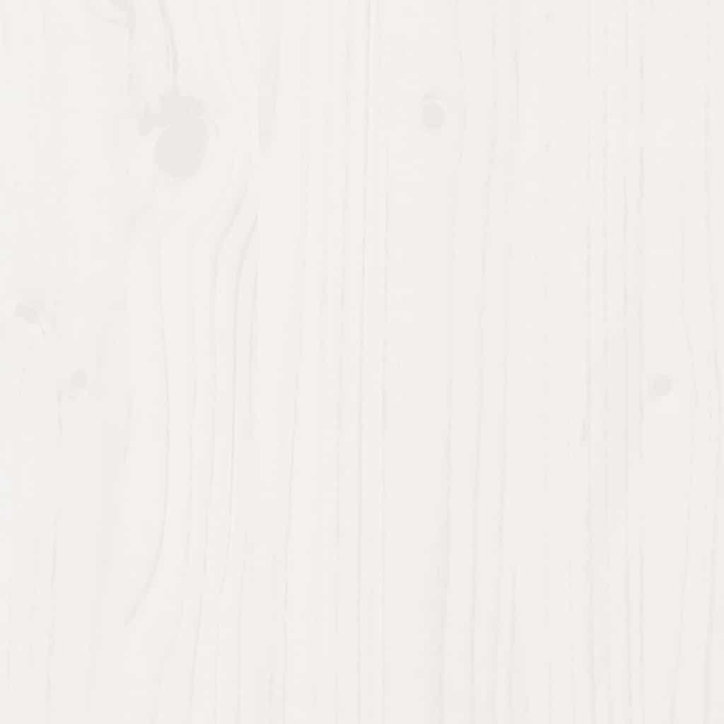 Dormeuse con Cassetti Bianco 90x200 cm Legno Massello di Pino - homemem39