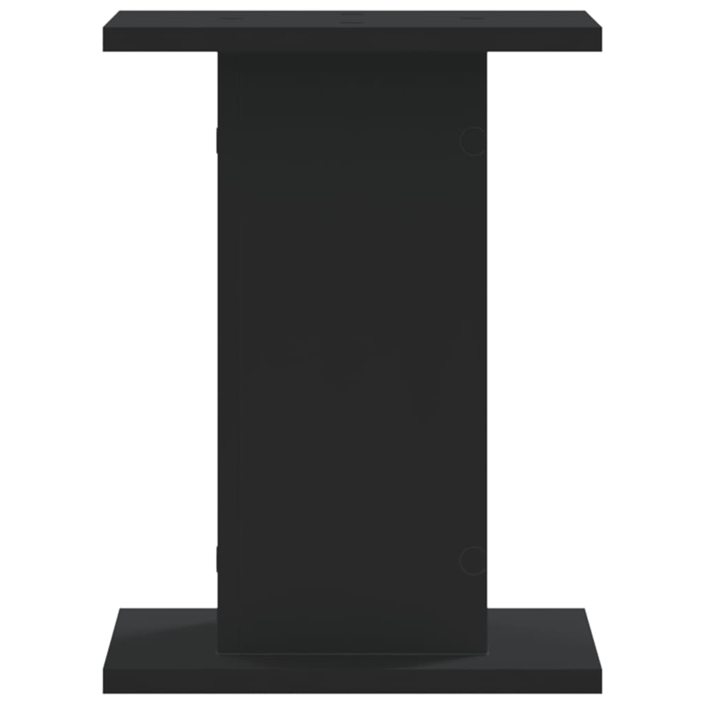 Supporti Altoparlanti 2 pz Neri 30x30x40cm in Legno Multistrato - homemem39