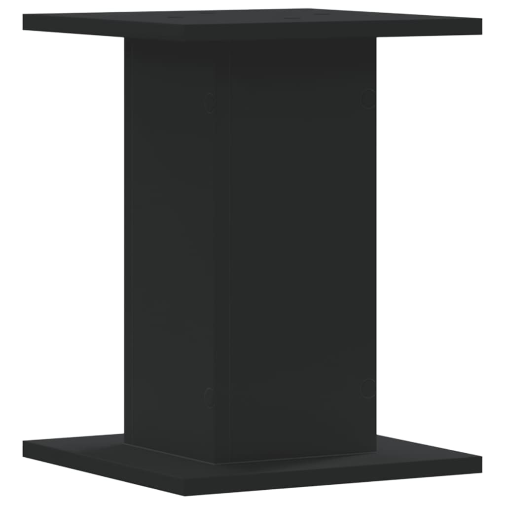 Supporti Altoparlanti 2 pz Neri 30x30x40cm in Legno Multistrato - homemem39