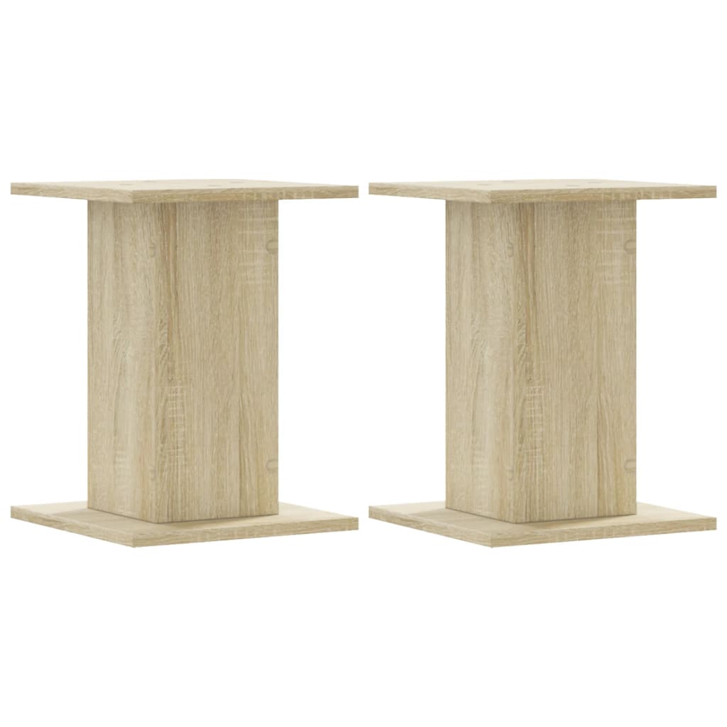 Supporti Altoparlanti 2 pz Rovere 30x30x40 cm in Multistrato - homemem39