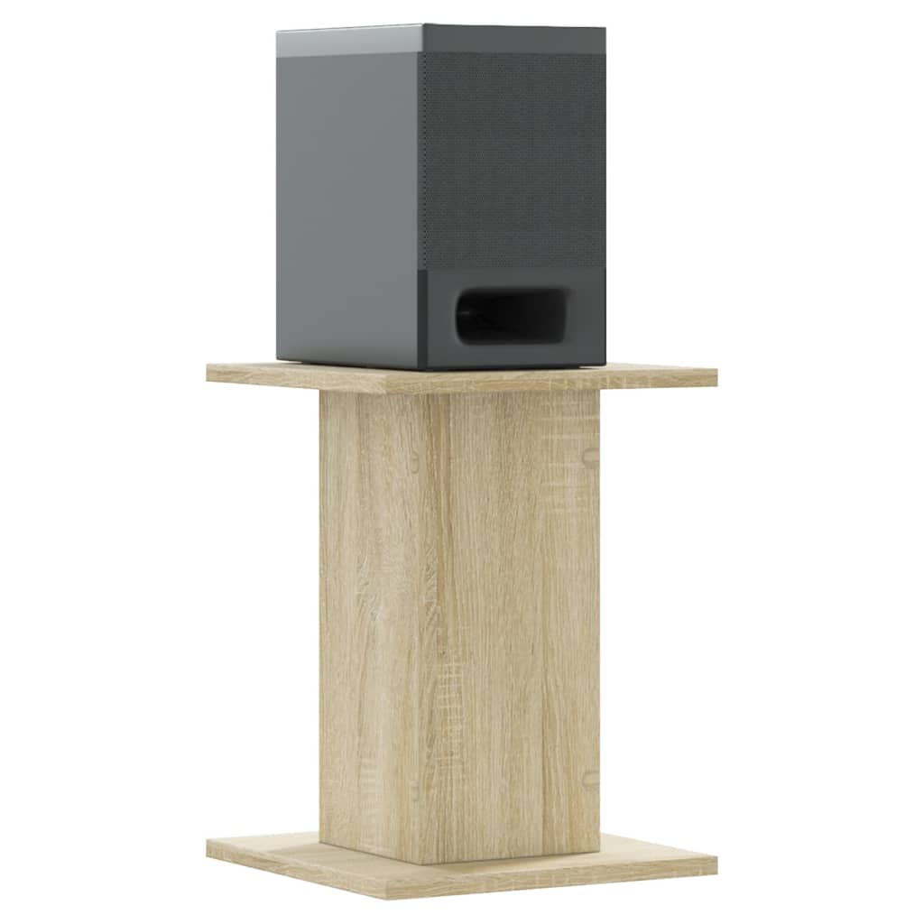 Supporti Altoparlanti 2 pz Rovere 30x30x40 cm in Multistrato - homemem39