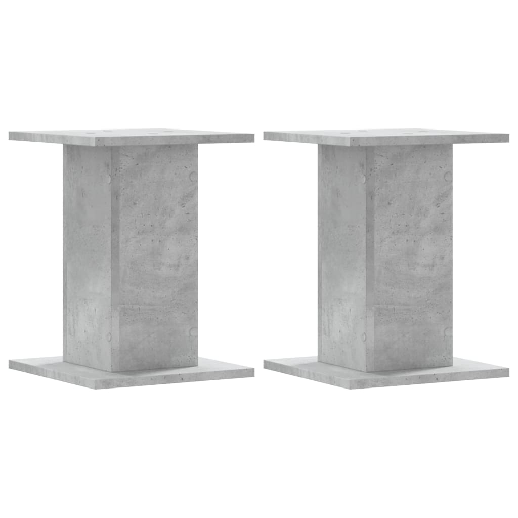 Supporti Altoparlanti 2 pz Grigio 30x30x40 cm Legno Multistrato - homemem39