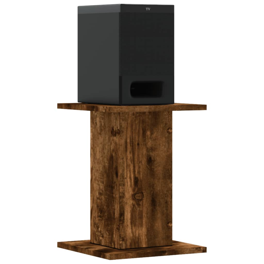 Supporti Altoparlanti 2 pz Rovere 30x30x40 cm Legno Multistrato - homemem39