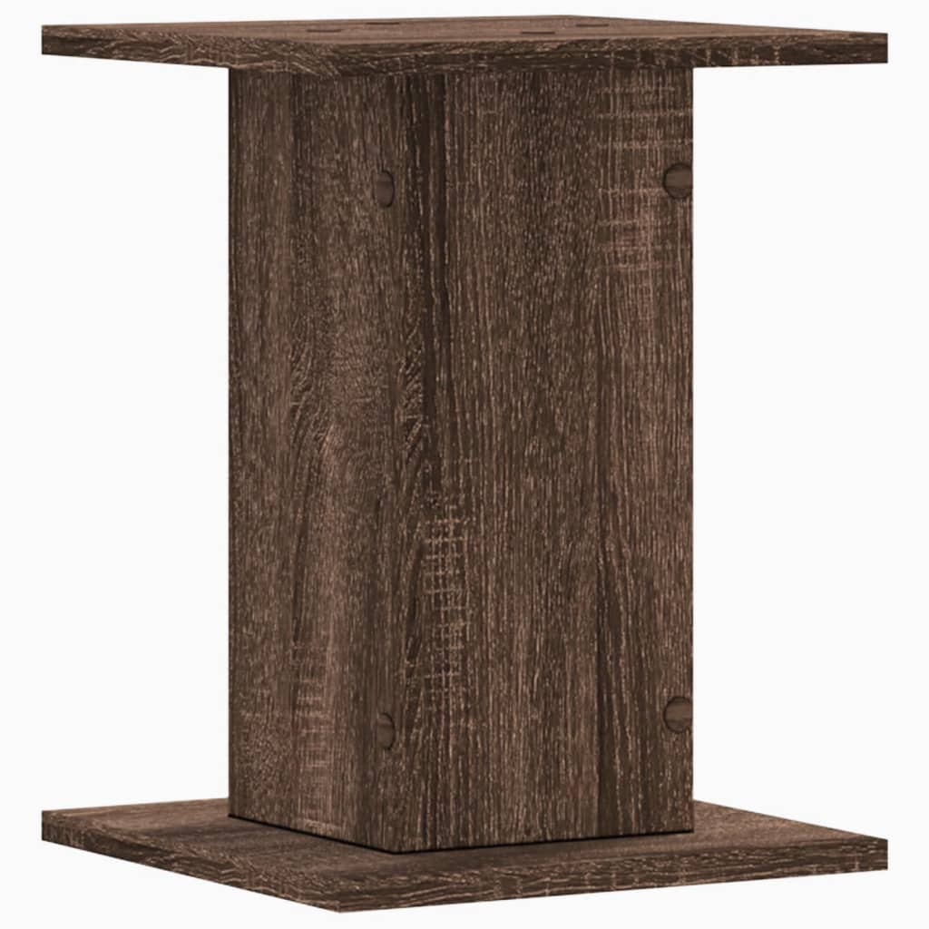 Supporti Altoparlanti 2 pz Marrone 30x30x40cm Legno Multistrato - homemem39