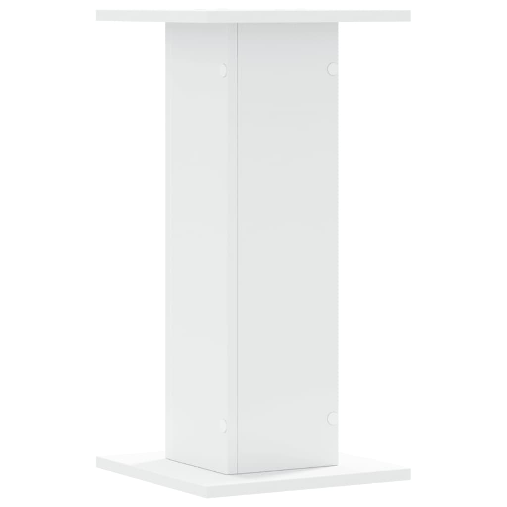 Supporti Altoparlanti 2 pz Bianchi 30x30x40cm Legno Multistrato - homemem39