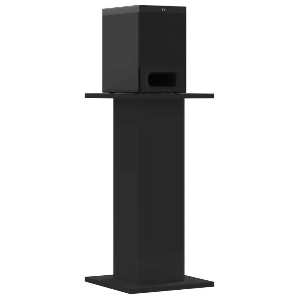 Supporti Altoparlanti 2 pz Neri 30x30x40cm in Legno Multistrato - homemem39