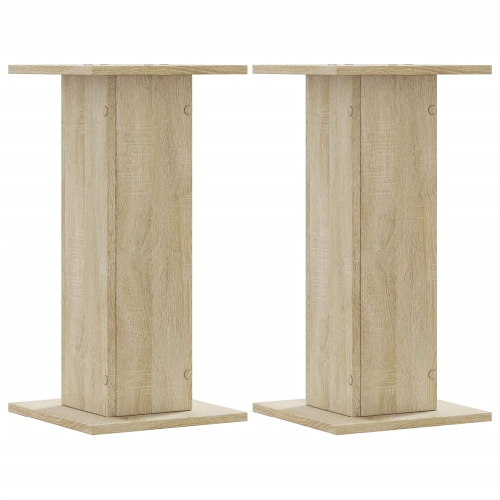 Supporti Altoparlanti 2 pz Rovere 30x30x40 cm in Multistrato - homemem39