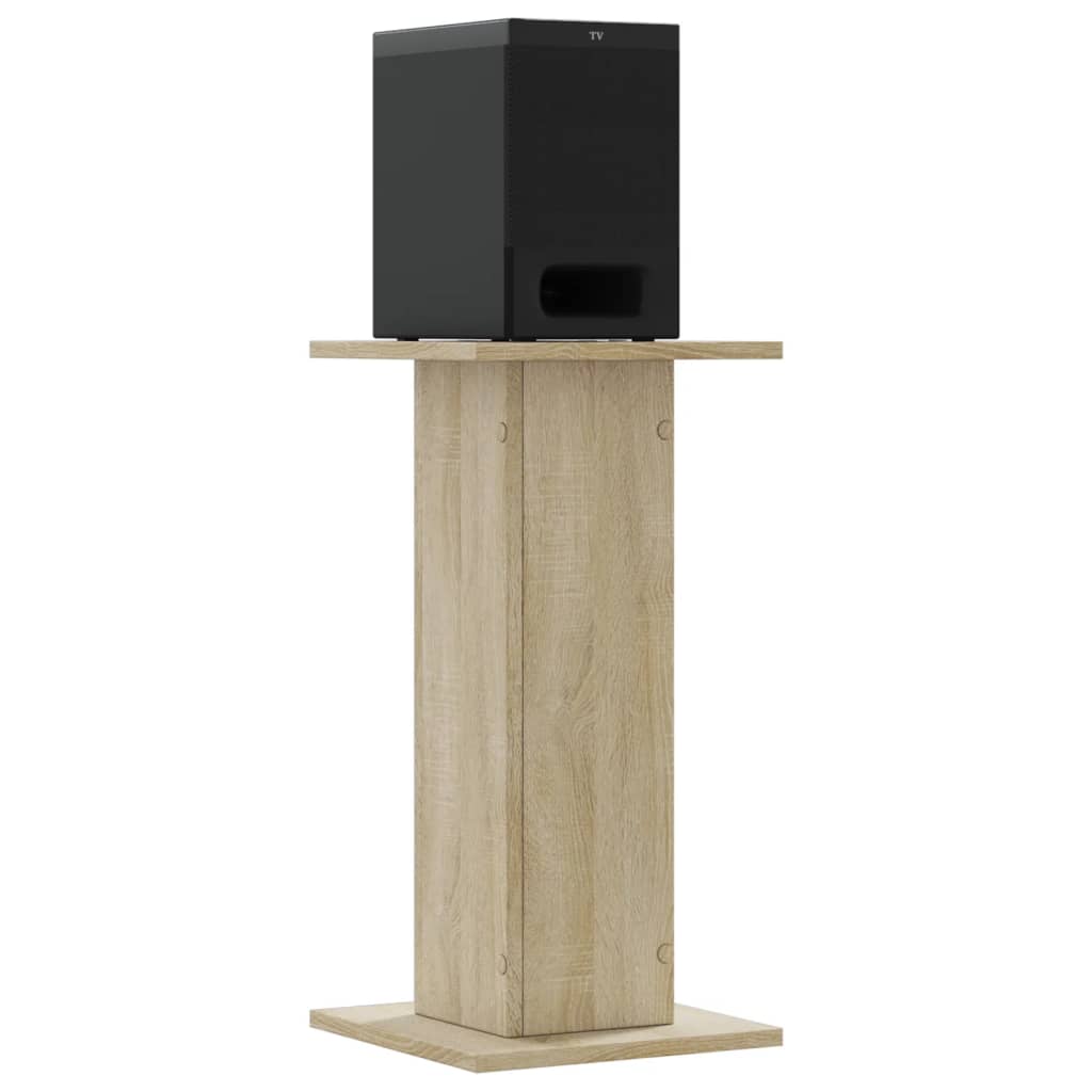 Supporti Altoparlanti 2 pz Rovere 30x30x40 cm in Multistrato - homemem39