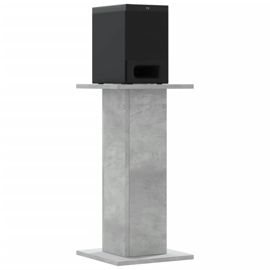Supporti Altoparlanti 2 pz Grigio 30x30x40 cm Legno Multistrato - homemem39