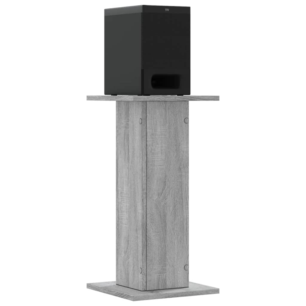 Supporti Altoparlanti 2 pz Grigio 30x30x40 cm in Multistrato - homemem39