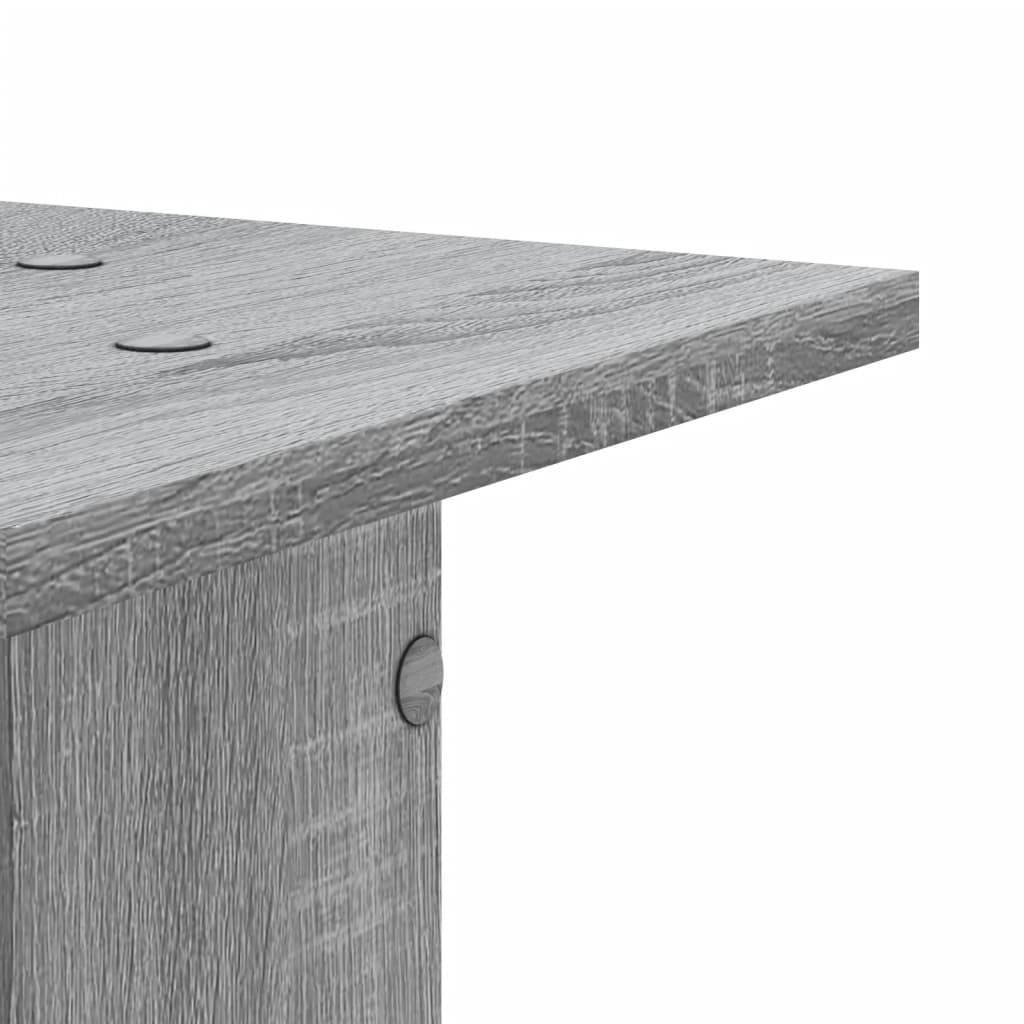 Supporti Altoparlanti 2 pz Grigio 30x30x40 cm in Multistrato - homemem39