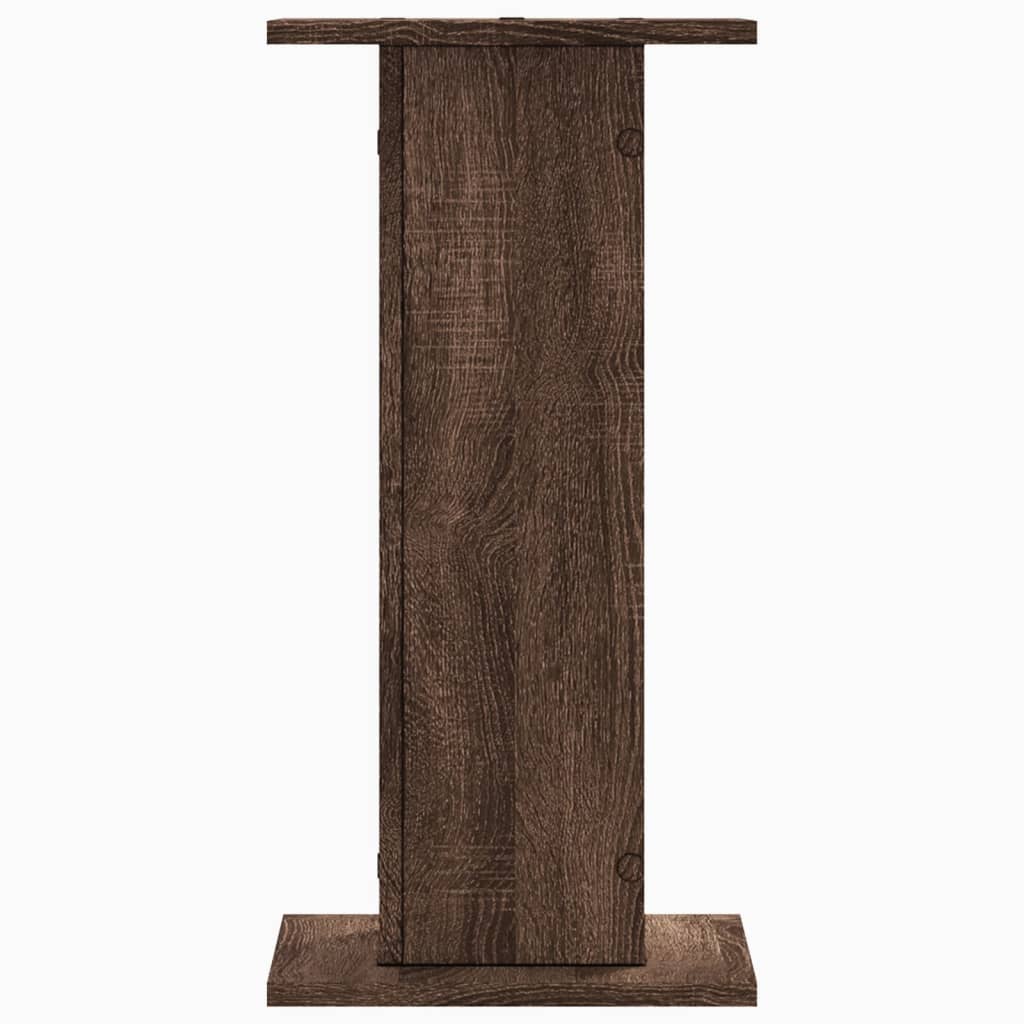 Supporti Altoparlanti 2 pz Marrone 30x30x60cm Legno Multistrato - homemem39