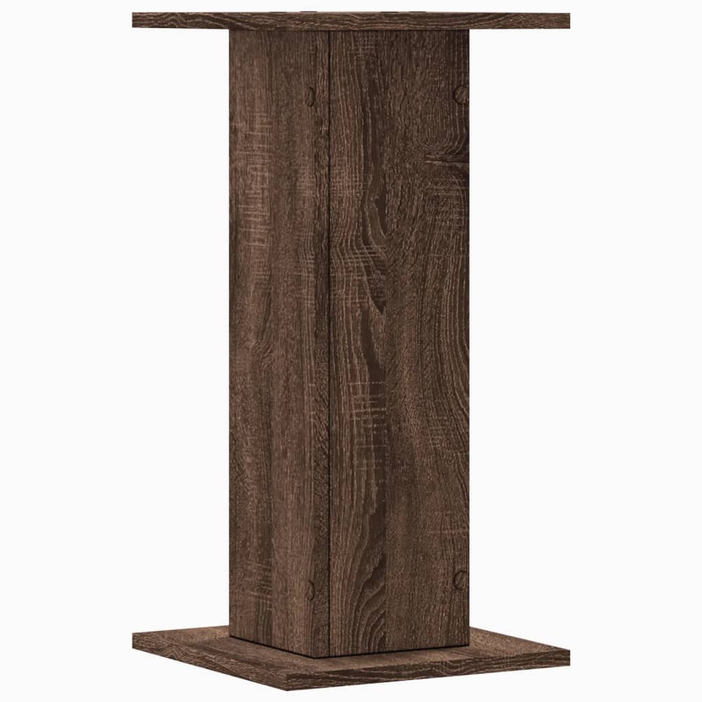 Supporti Altoparlanti 2 pz Marrone 30x30x60cm Legno Multistrato - homemem39