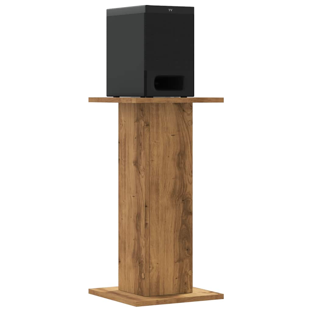 Supporti Altoparlanti 2 pz Rovere 30x30x60 cm in Multistrato - homemem39