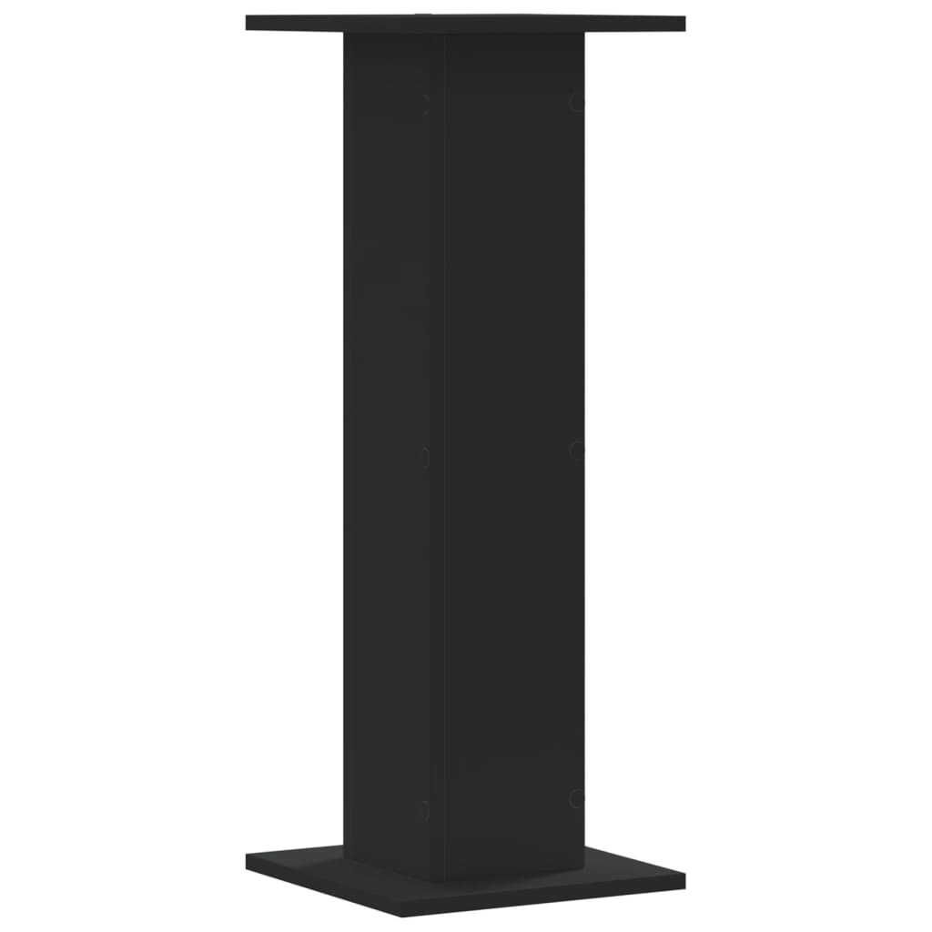 Supporti Altoparlanti 2 pz Neri 30x30x80cm in Legno Multistrato - homemem39