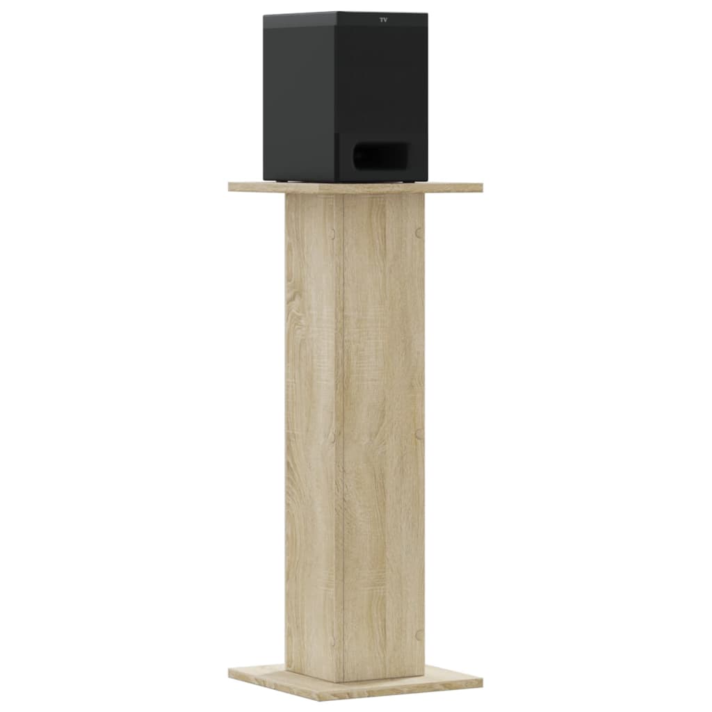 Supporti Altoparlanti 2 pz Rovere 30x30x80 cm in Multistrato - homemem39